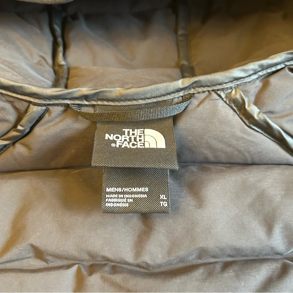 THE NORTH FACE Men's Belleview Stretch Down Hoodie Black Military Olive XL New